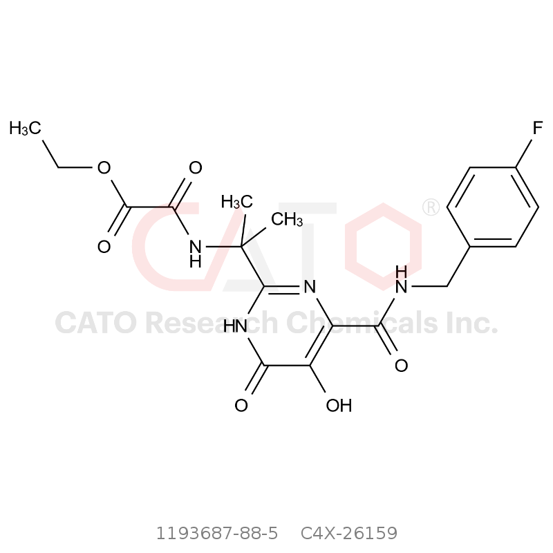 CAS No.:1193687-88-5,Raltegravir Diketo Ethoxy Impurity