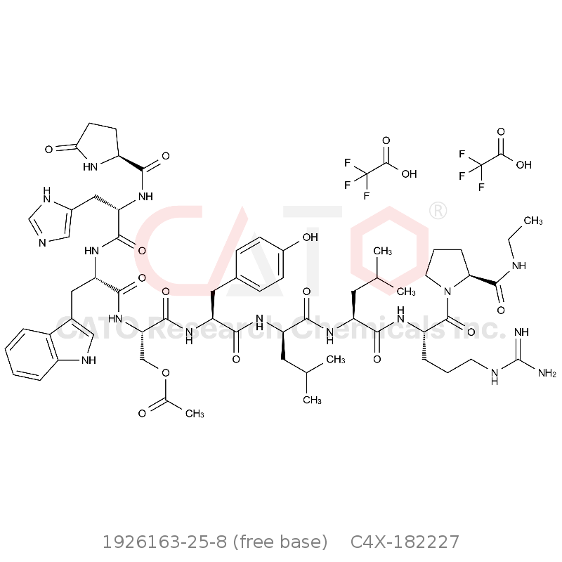 CAS No.:1926163-25-8 (free base),亮丙瑞林EP杂质D 2*三氟乙酸盐