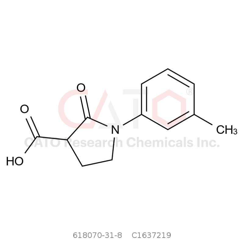 CAS No.:618070-31-8,1-(3-Methylphenyl)-2-oxo-3-pyrrolidinecarboxylic acid