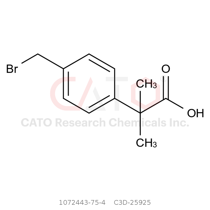 CAS No.:1072443-75-4,2-（4-（溴甲基）苯基）-2-甲基丙酸