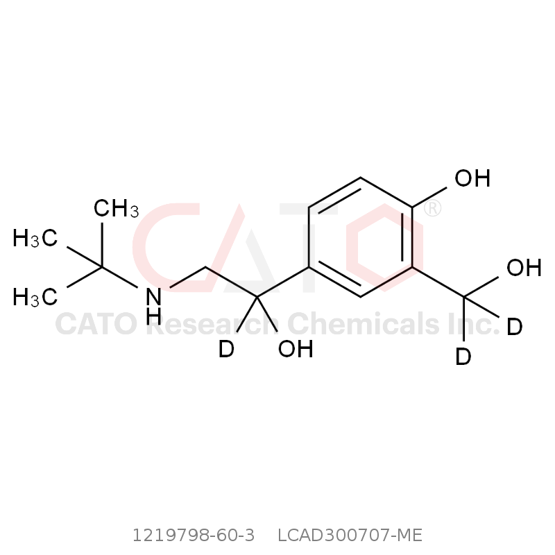 CAS No.:1219798-60-3,沙丁胺醇-d3