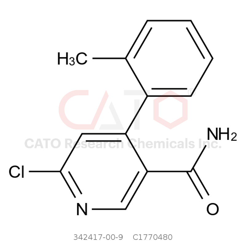 CAS No.:342417-00-9,6-Chloro-4-(2-methylphenyl)-3-pyridinecarboxamide