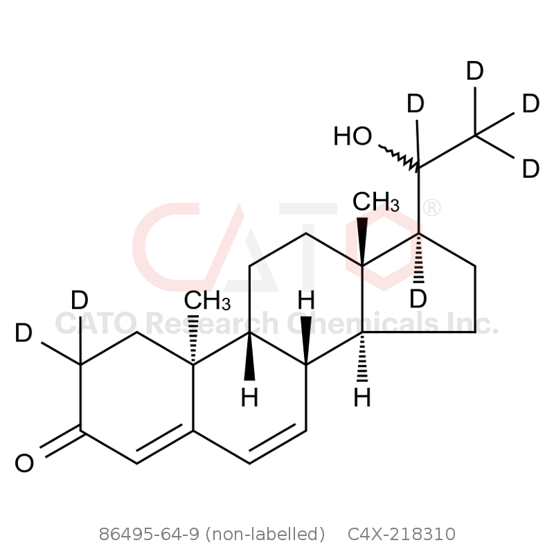 CAS No.:86495-64-9 (non-labelled),Dihydrodydrogesterone-d7