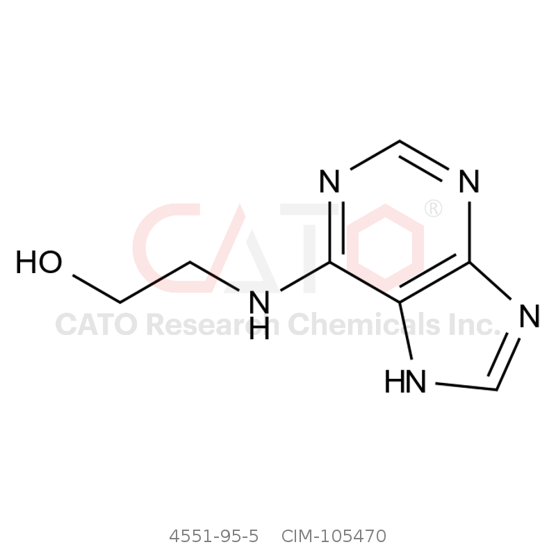 CAS No.:4551-95-5,2-((7H-purin-6-yl)amino)ethan-1-ol