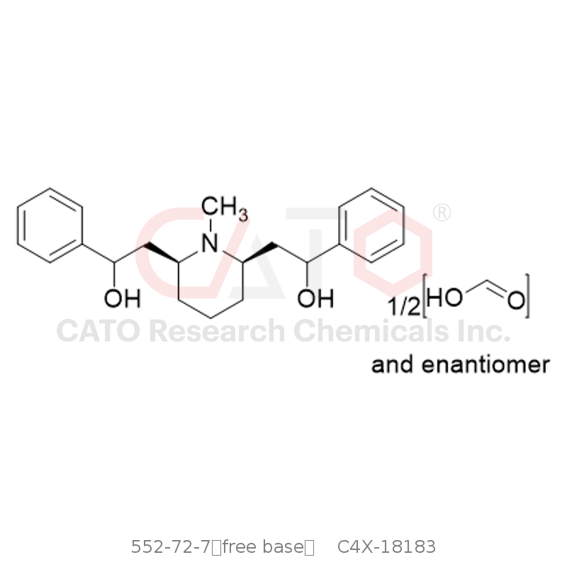 CAS No.:552-72-7（free base）,洛贝林EP杂质C 半甲酸盐