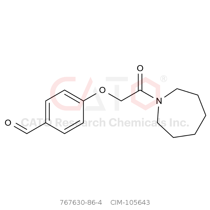 CAS No.:767630-86-4,4-(2-(氮杂环庚烷-1-基)-2-氧代乙氧基)苯甲醛