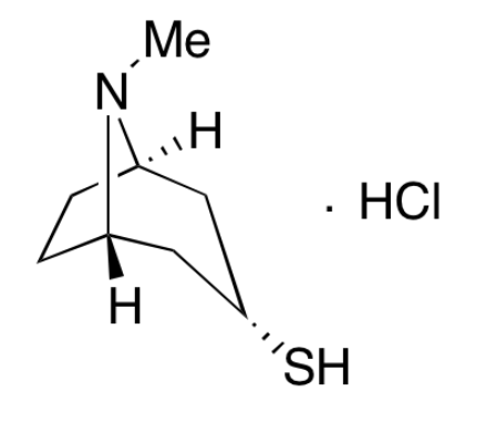 托品-3-硫醇盐酸盐 Tropine-3-thiol Hydrochloride CAS 908266-48-8 结构式 Chemical Structure
