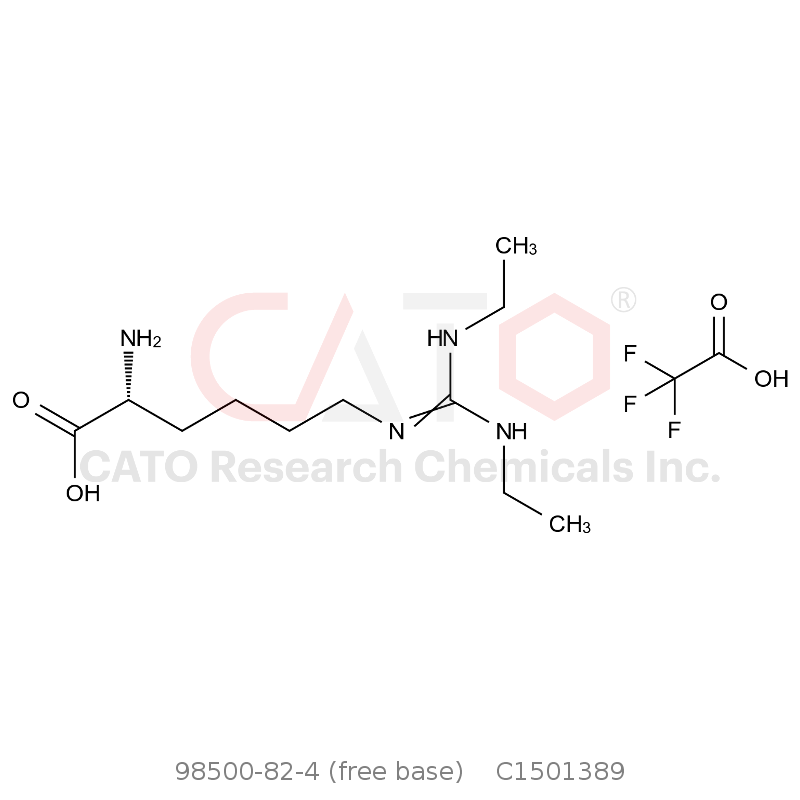 CAS No.:98500-82-4 (free base),N6-(双(乙基氨基)亚甲基)-D-赖氨酸 TFA盐