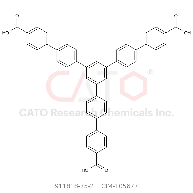 CAS No.:911818-75-2,5''-(4'-羧基[1,1'-联苯] -4-基)[1,1':4',1'':3'',1''':4''',1 ''''-喹喹苯基] -4,4''''-二羧酸