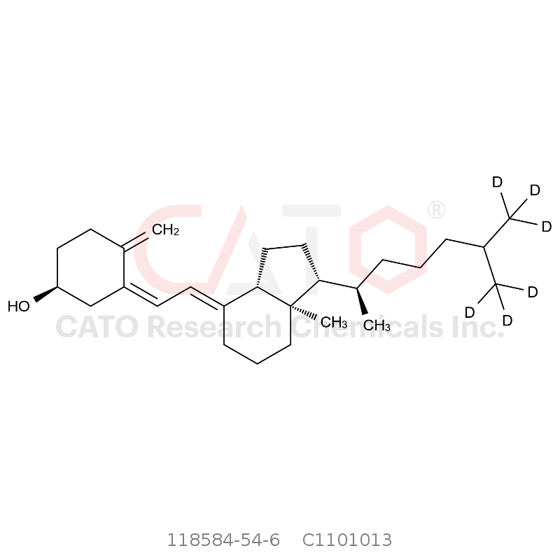 CAS No.:118584-54-6,Cholecalciferol-d6 (Vitamin D3-d6)