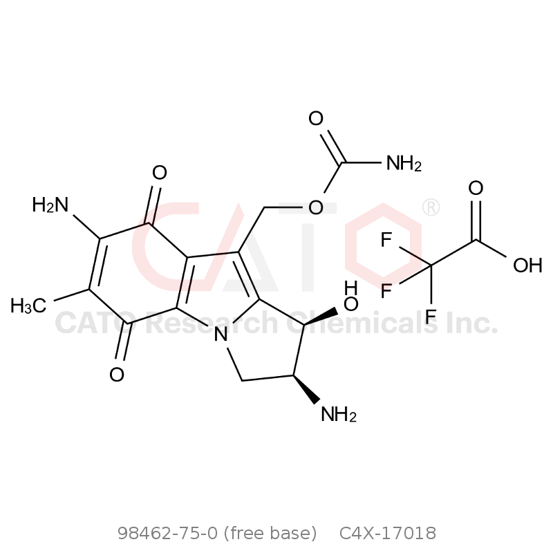 CAS No.:98462-75-0 (free base),Mitomycin Impurity 8 Trifluoroacetate (cis-1-Hydroxy-2,7-diamino Mitosene Trifluoroacetate)