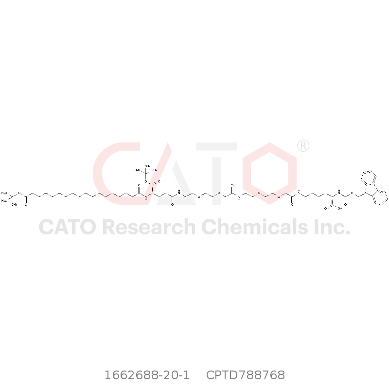 CAS No.:1662688-20-1,Fmoc-L-Lys[Oct-(otBu)-Glu-(otBu)-AEEA-AEEA]-OH