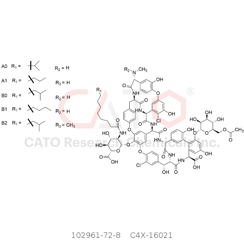 CAS No.:102961-72-8,盐酸达巴万星母核A40926(混合物)