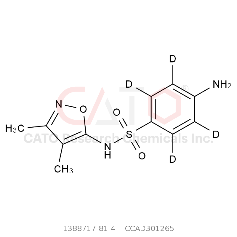 CAS No.:1388717-81-4,磺胺二甲恶唑-d4
