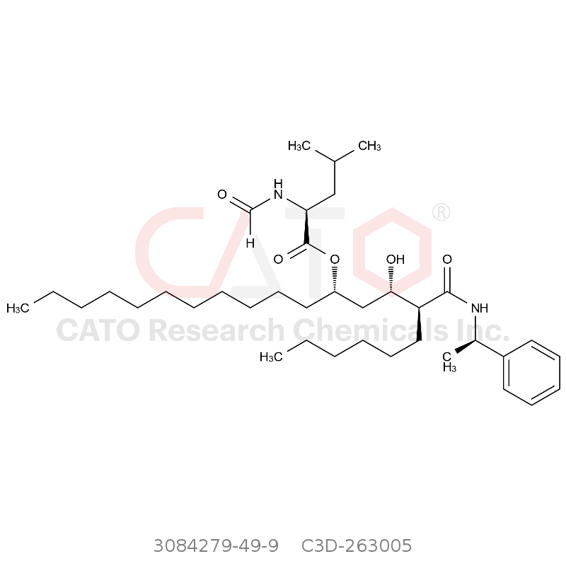 CAS No.:3084279-49-9,(7S,8S,10S)-8-hydroxy-7-(((R)-1-phenylethyl)carbamoyl)henicosan-10-yl formyl-L-leucinate