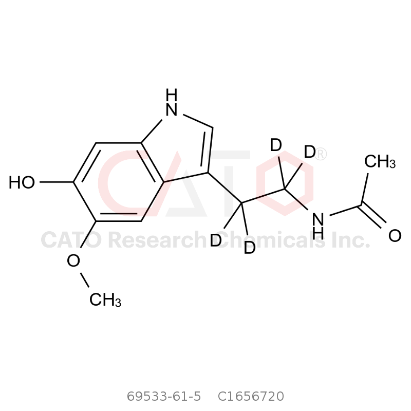 CAS No.:69533-61-5,6-Hydroxy Melatonin-d4