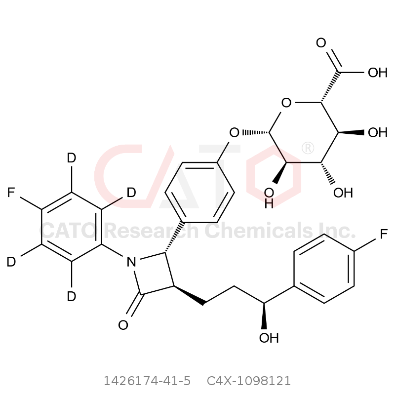 CAS No.:1426174-41-5,依折麦布苯氧基葡萄糖醛酸-D4