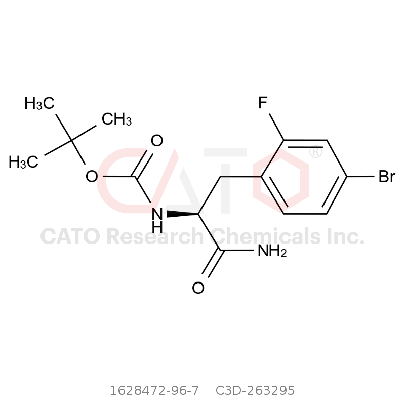 CAS No.:1628472-96-7,叔丁基 (S)-[1-氨基-3-(4-溴-2-氟苯基)-1-氧代丙烷-2-基]氨基甲酸酯