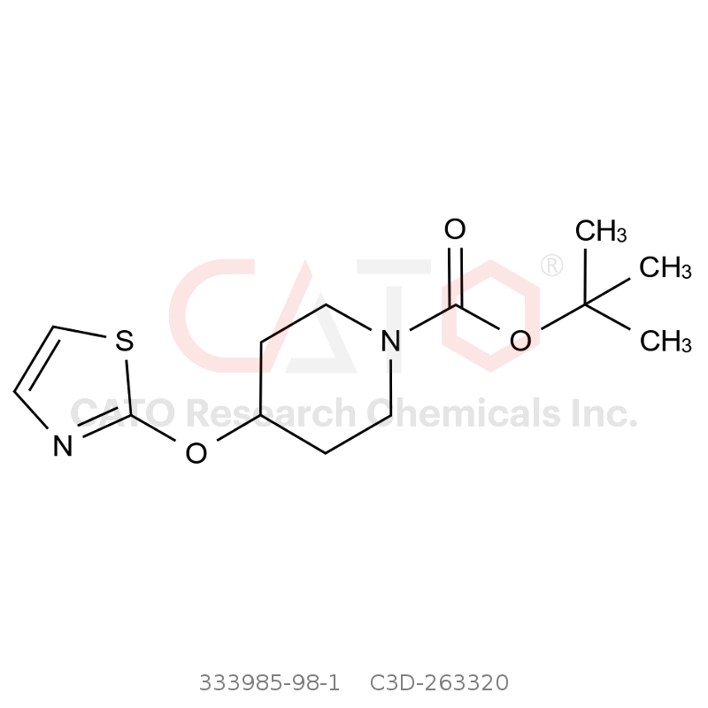 CAS No.:333985-98-1,Tert-butyl 4-(thiazol-2-yloxy)piperidine-1-carboxylate