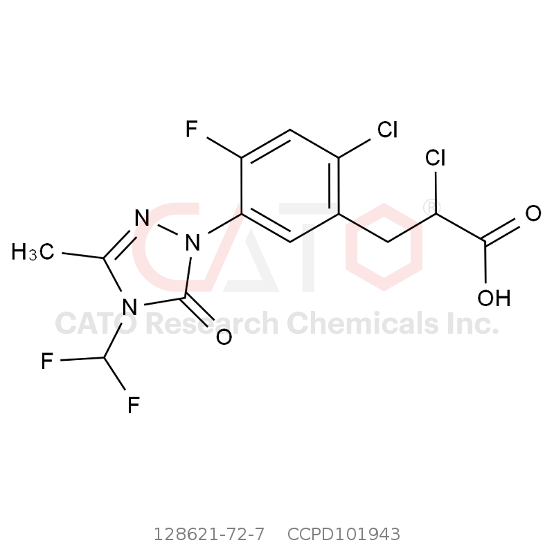 CAS No.:128621-72-7,唑酮草酯(游离酸)