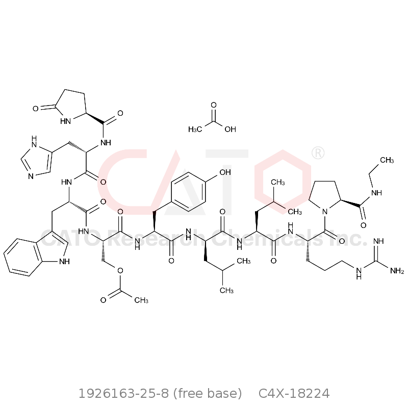 CAS No.:1926163-25-8 (free base),Leuprorelin EP Impurity D Acetate