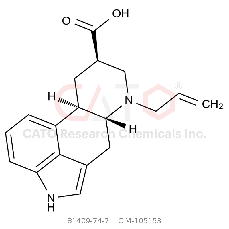 CAS No.:81409-74-7,(6aR,9R,10aR)-7-allyl-4,6,6a,7,8,9,10,10a-octahydroindolo[4,3-fg]quinoline-9-carboxylic acid