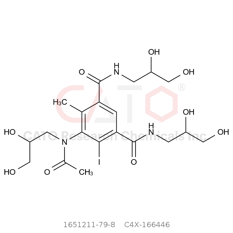 CAS No.:1651211-79-8,Iohexol EP Impurity H (4,6-diiodo Isomer) (Mixture of Diastereomers)