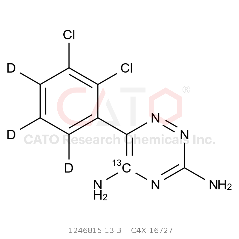 CAS No.: 1246815-13-3,拉莫三嗪-13C-d3