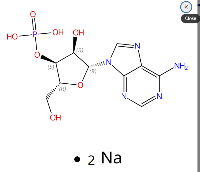 3'-Adenylic acid sodium salt CAS 4958-39-8 chemical structure