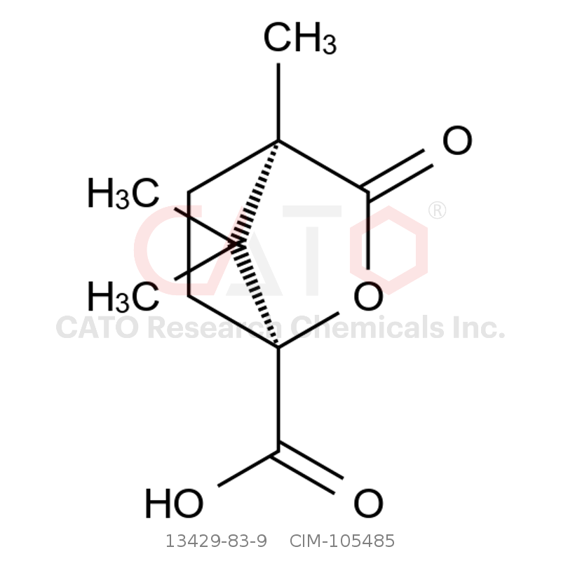CAS No.:13429-83-9,(1S,4R)-4,7,7-Trimethyl-3-oxo-2-oxabicyclo[2.2.1]heptane-1-carboxylic acid