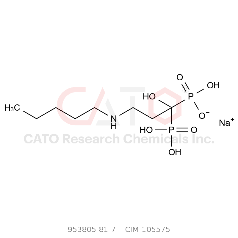 CAS No.:953805-81-7,Sodium hydrogen (1-hydroxy-3-(pentylamino)-1-phosphonopropyl)phosphonate