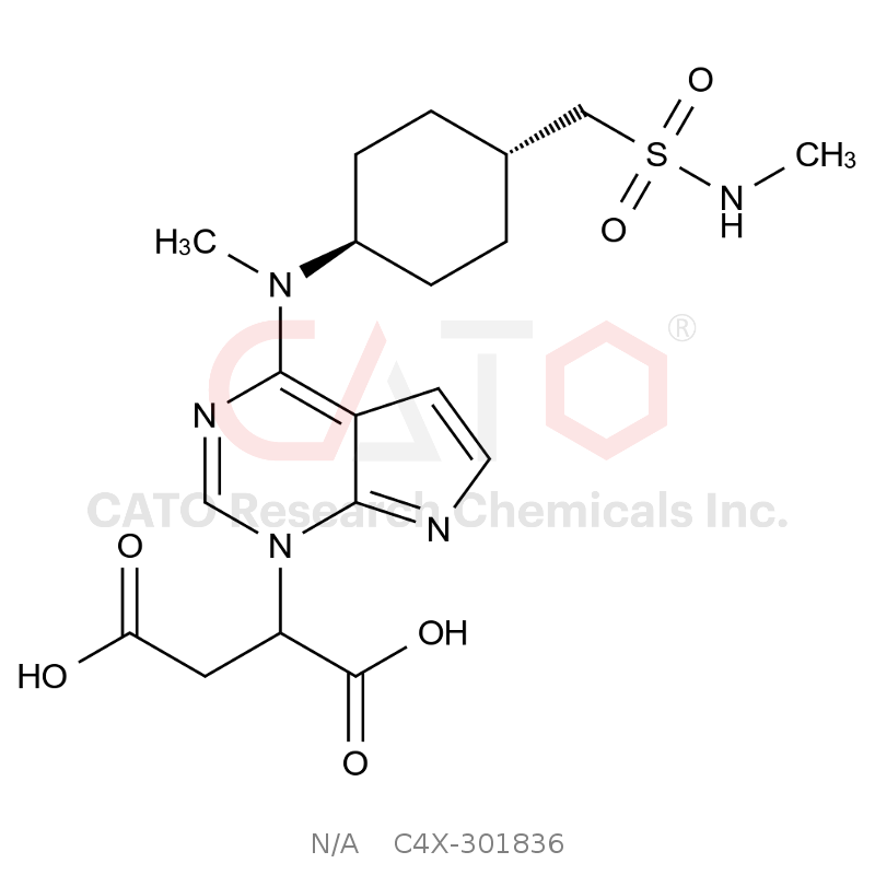 2-(4-(methyl((1r,4r)-4-((N-methylsulfamoyl)methyl)cyclohexyl)amino)-1H-pyrrolo[2,3-d]pyrimidin-1-yl)succinic acid
