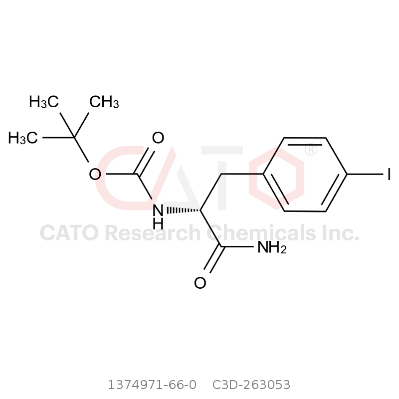 CAS No.:1374971-66-0,(R)-叔丁基(1-氨基-3-(4-碘苯基)-1-氧代丙-2-基)氨基甲酸酯