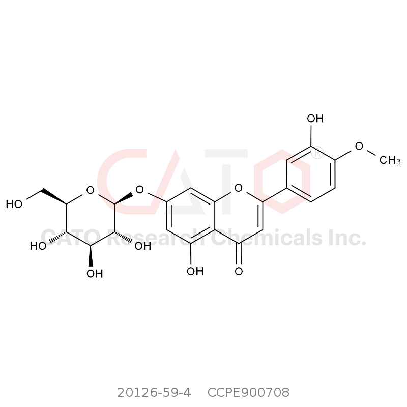 CAS No.:20126-59-4,香叶木素-7-O-葡萄糖苷