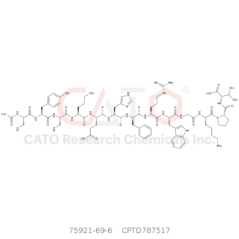 CAS No.:75921-69-6,(Nle4,D-苯丙氨酸7)-α-MSH肽