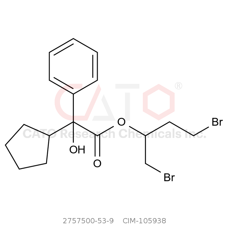 CAS No.:2757500-53-9,1,4-Dibromobutan-2-yl 2-cyclopentyl-2-hydroxy-2-phenylacetate