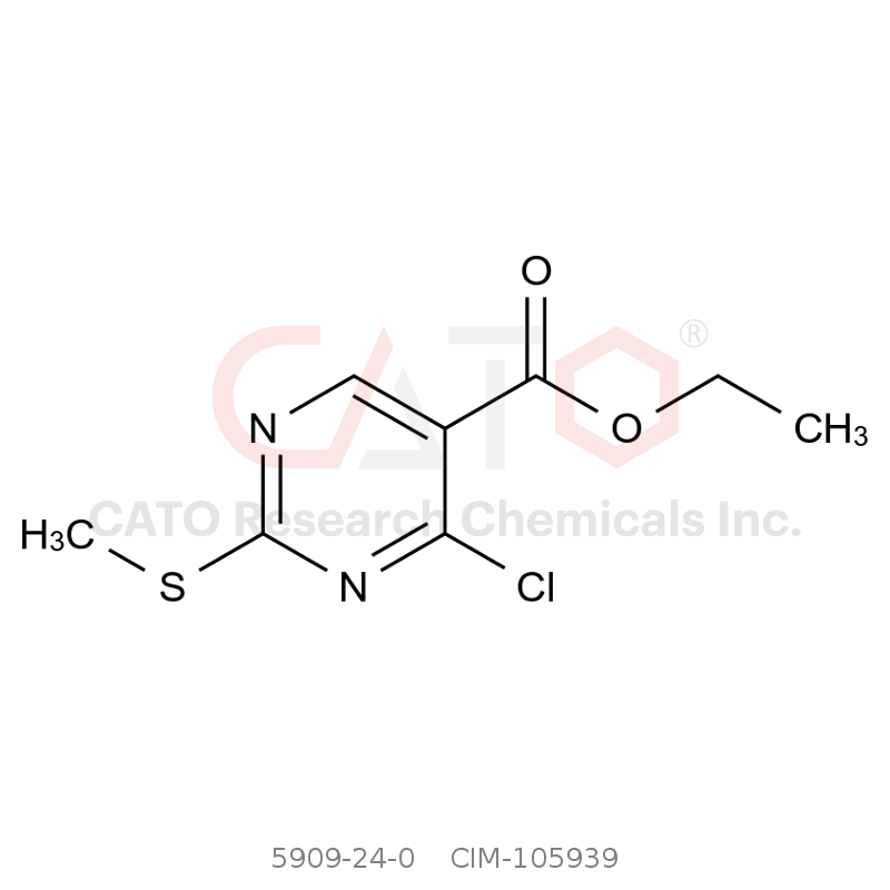 CAS No.:5909-24-0,Ethyl 4-chloro-2-methylthio-5-pyrimidinecarboxylate