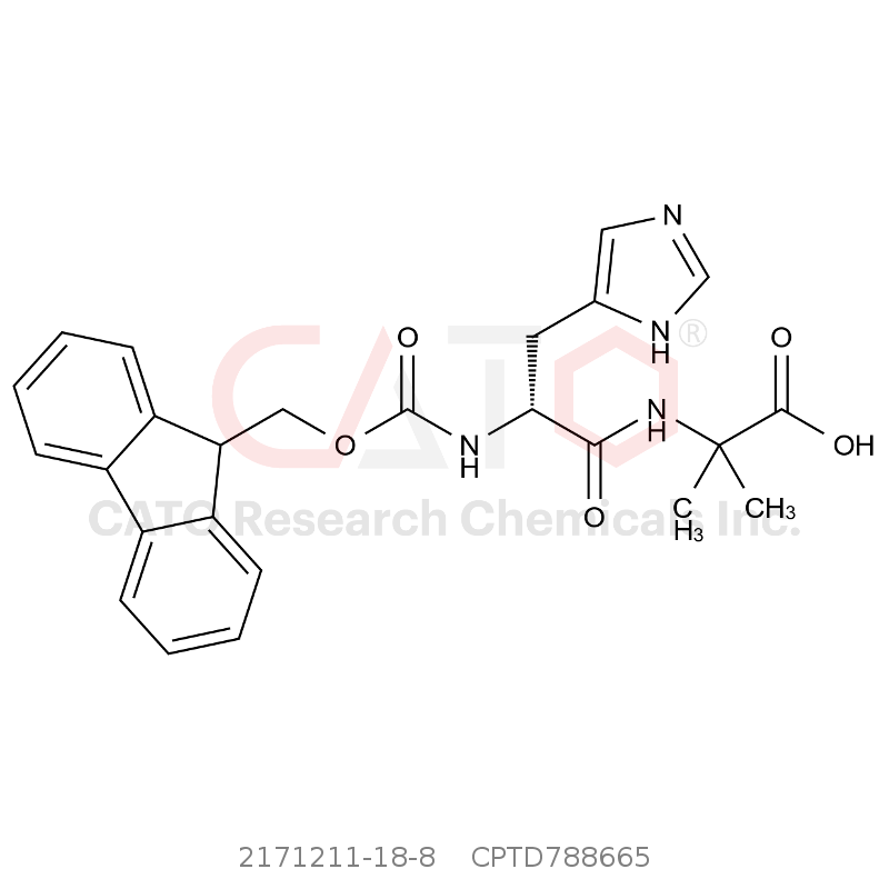 CAS No.:2171211-18-8,Fmoc-D-His-Aib-OH