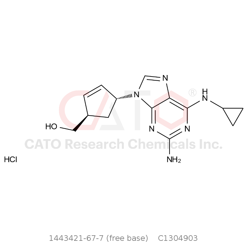 CAS No.:1443421-67-7 (free base),阿巴卡韦EP杂质D 盐酸盐（RR）