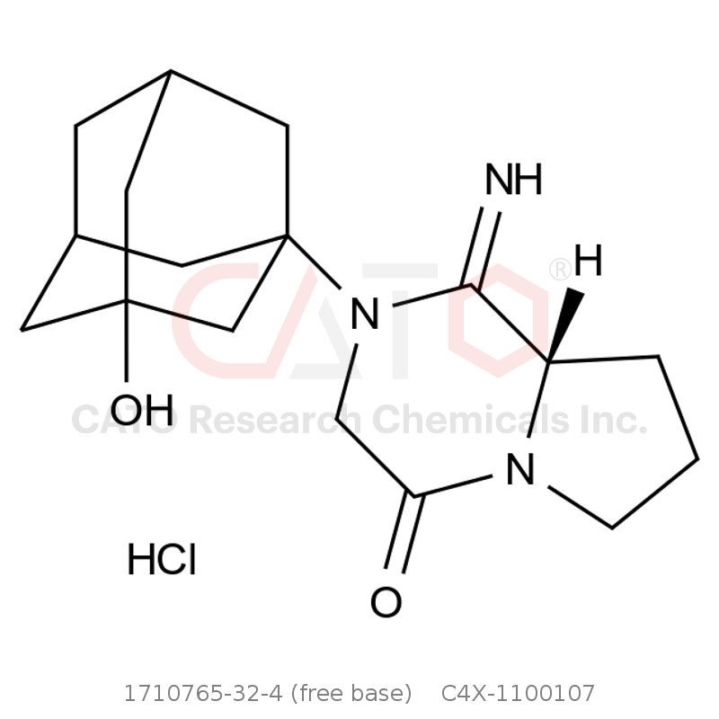CAS No.:1710765-32-4 (free base),Vildagliptin Impurity 107 HCl