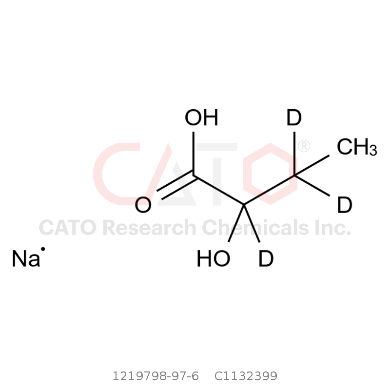 CAS No.:1219798-97-6,2-羟基丁酸-氘3酸钠盐
