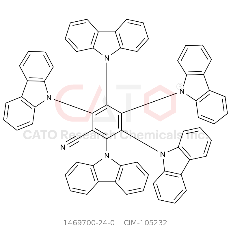 CAS No.:1469700-24-0,2,3,4,5,6-Tetrakis(Carbazol-9-yl)-cyanobenzene