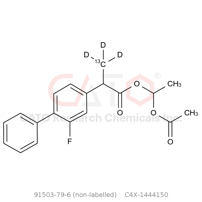 CAS No.:91503-79-6 (non-labelled),氟比洛芬酯-13C-d3