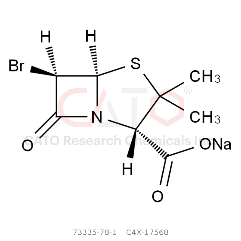 CAS No.:73335-78-1,舒巴坦EP杂质D钠盐（6-溴青霉烷酸钠盐）