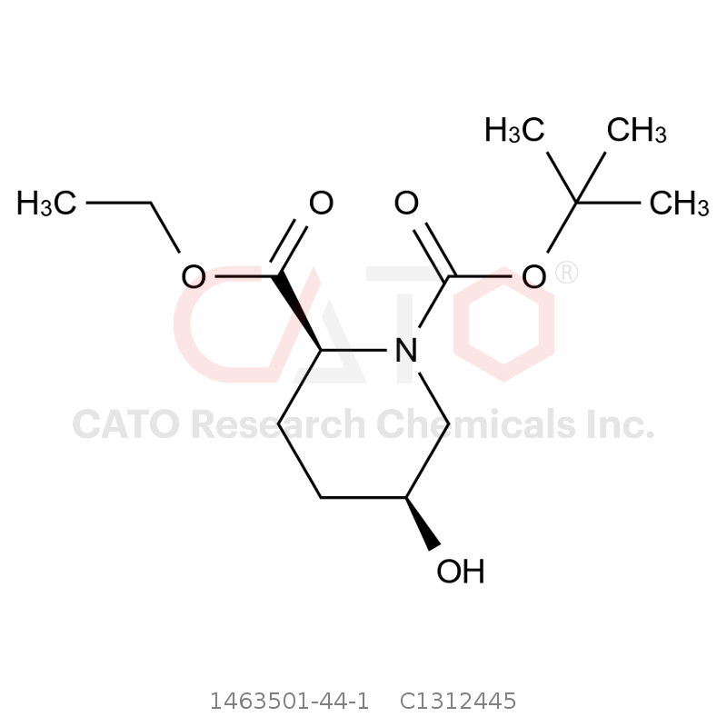 CAS No.:1463501-44-1,(2S,5S)-1-tert-Butyl 2-ethyl 5-hydroxypiperidine-1,2-dicarboxylate
