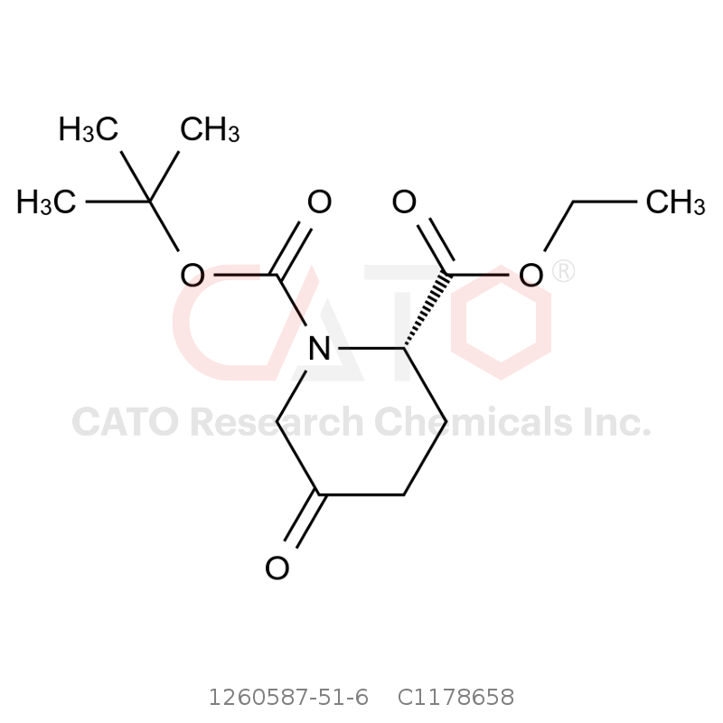 CAS No.:1260587-51-6,(S)-1-tert-butyl 2-ethyl 5-oxopiperidine-1,2-dicarboxylate