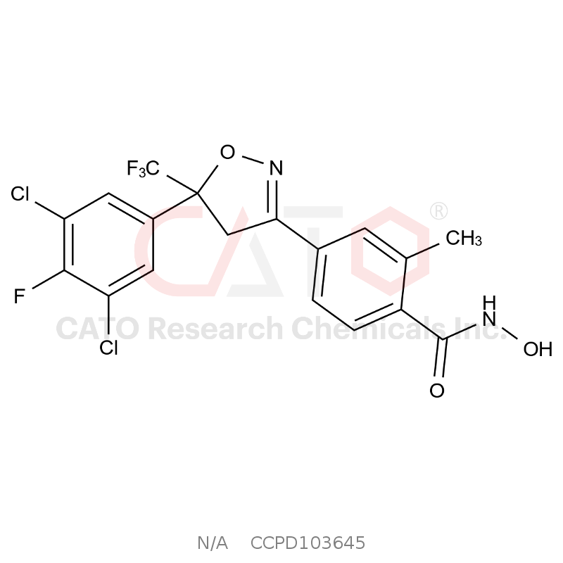 4-[5-(3,5-Dichloro-4-fluorophenyl)-5-(trifluoromethyl)-4,5-dihydro-1,2-oxazol-3-yl]-N-hydroxy-2-methylbenzamide