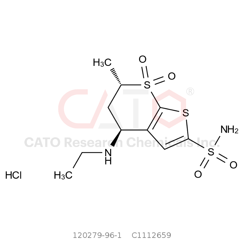 CAS No.:120279-96-1,Dorzolamide Hydrochloride