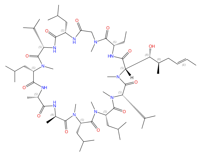 Cyclosporin AM4 Cyclosporin AM 4N CAS 89270-23-5 结构式 Chemical Structure