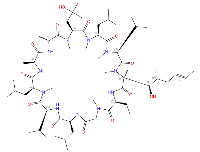 Cyclosporin AM9 Cyclosporin AM 9 CAS 89270-25-7 结构式 Chemical Structure